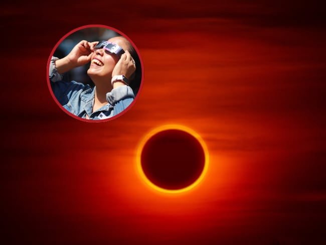 Eclipse solar anular, 2 de octubre de 2024. Imagen de referencia vía Getty Images /  Solrac Santiago/Nur