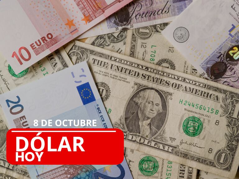 Billetes de 20 y 10 euro, billetes de 1 dólar estadounidense (Foto vía Getty Images)