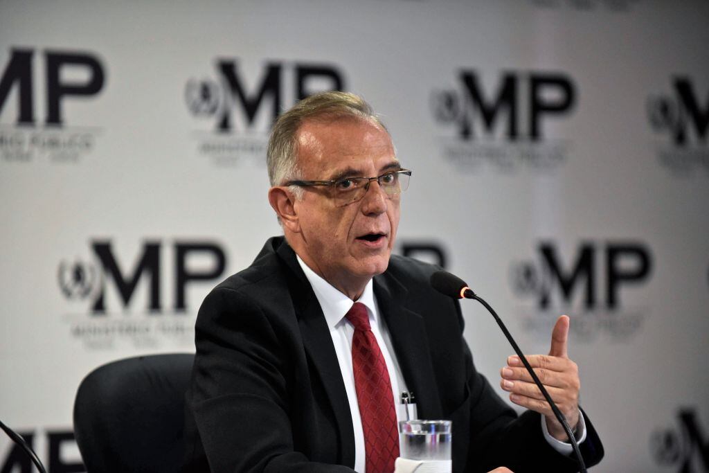Ministro de Defensa, Iván Velásquez. Cortesía: Johan Ordoñez/AFP, vía Getty Images.