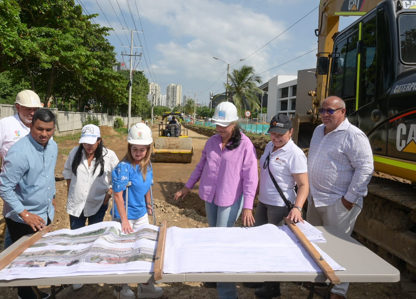 Intervención de la 51B, "Gran Vía" entre Barranquilla y Puerto Colombia./ Gobernación del Atlántico