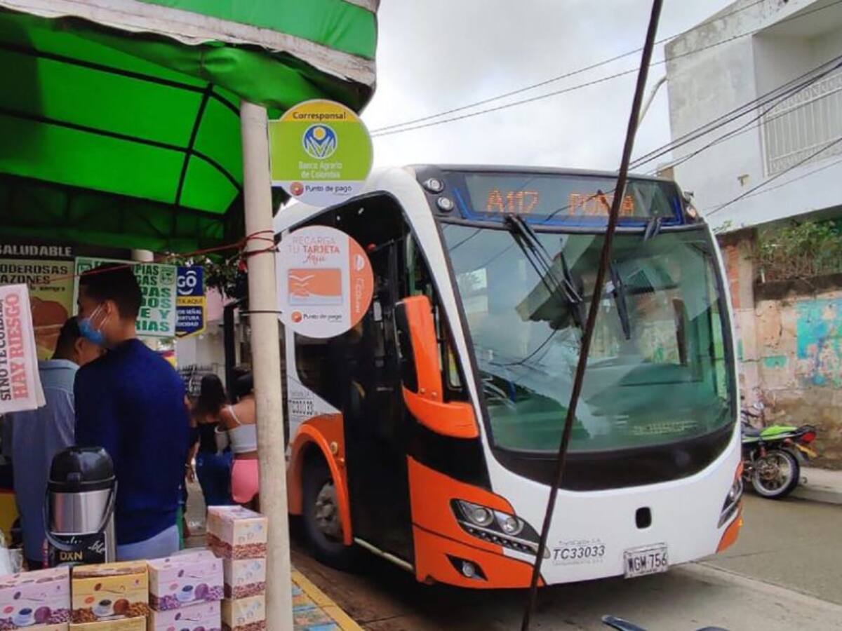 Transcaribe activó desvío en la ruta A117 en el barrio Villa Estrella