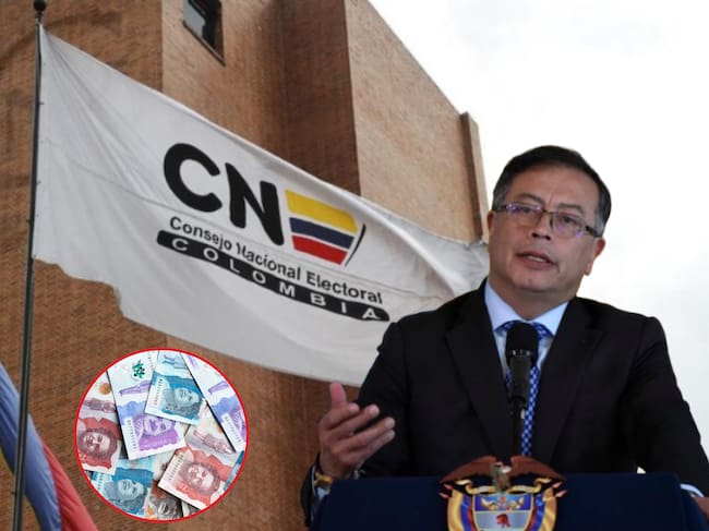 Imagen de referencia. CNE: Colprensa / Gustavo Petro - Pesos (COP): Getty Images