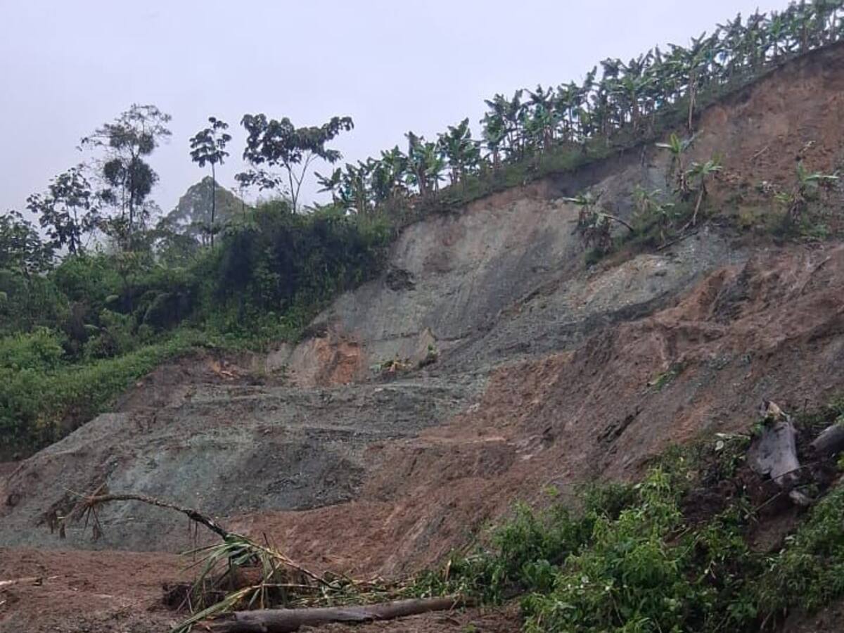 Lluvias causan deslizamientos en más de cinco vías del departamento de Caldas