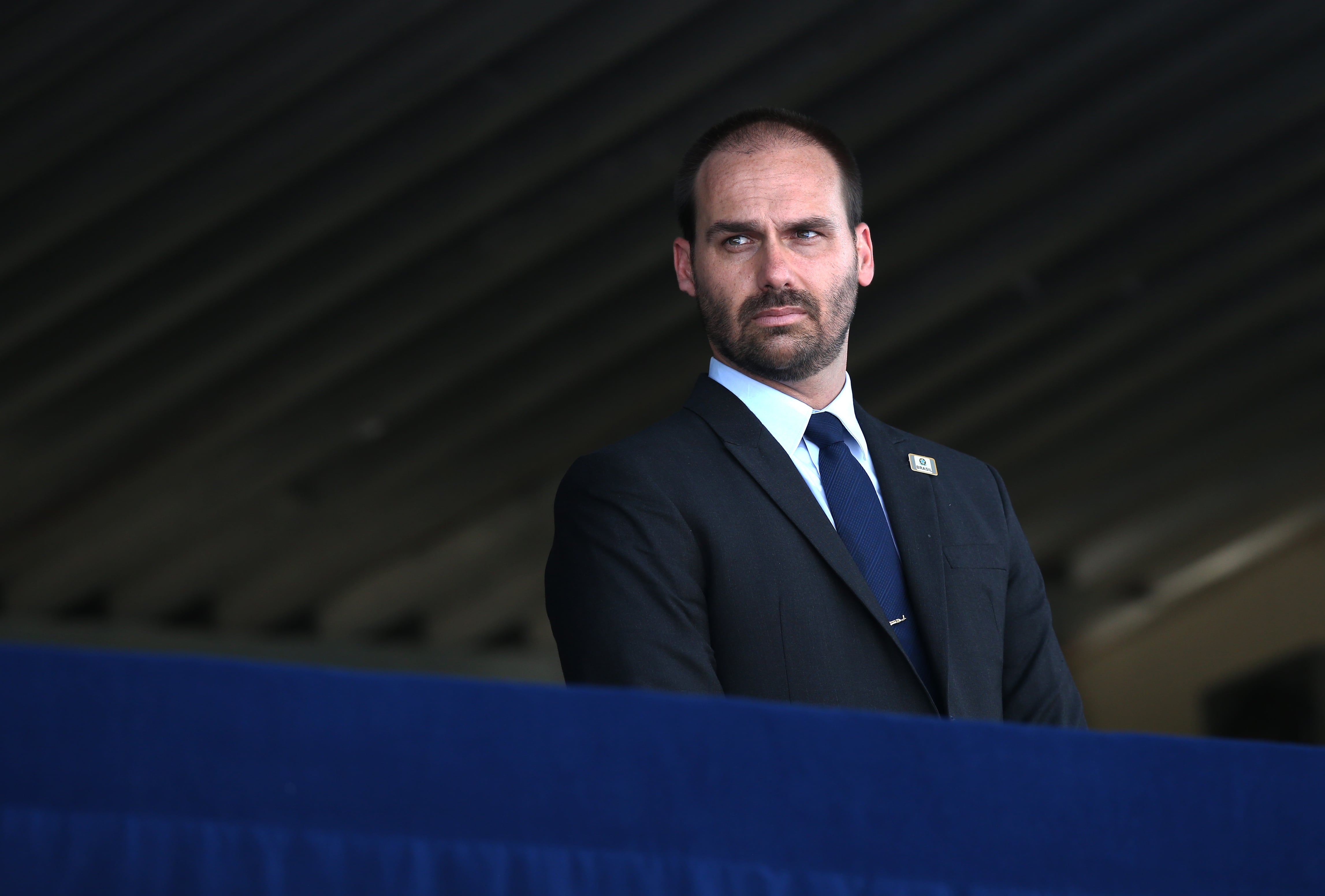 El Tribunal Supremo Federal consideró que Eduardo Bolsonaro intentó que Estados Unidos impusiera sanciones sobre funcionarios brasileños para frenar el juicio contra Jair Bolsonaro.
(Foto:   Rodrigo Paiva/Getty Images)