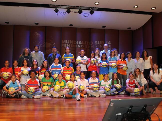 Mundialito femenino. Foto: cortesía alcaldía de Medellín.