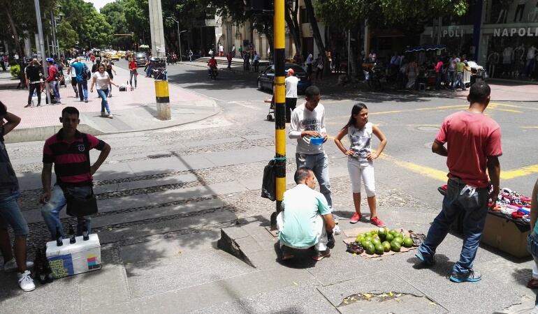 Vendedores informales.