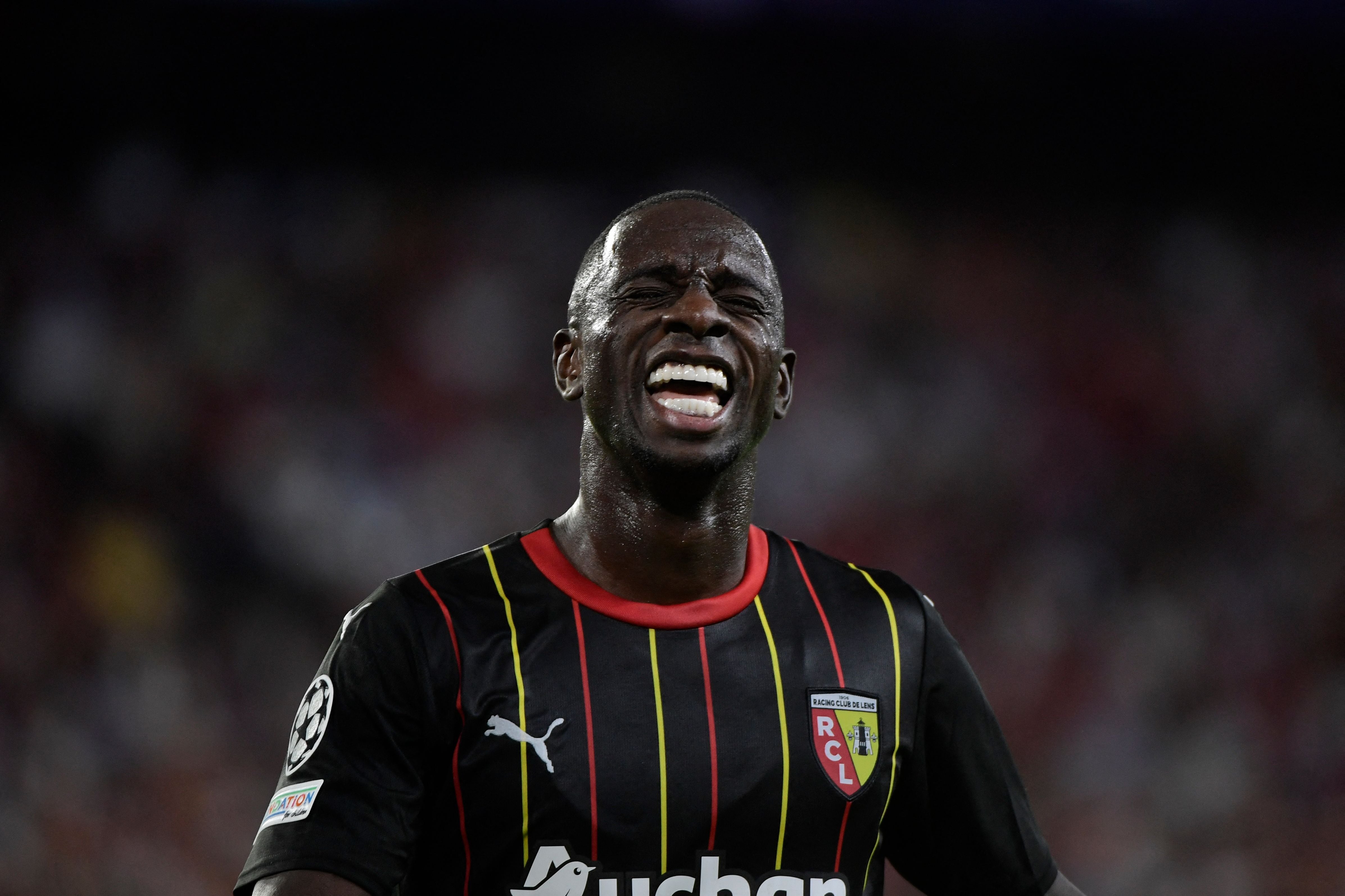 Deiver Machado, defensor del Lens . (Photo by CRISTINA QUICLER / AFP) (Photo by CRISTINA QUICLER/AFP via Getty Images)