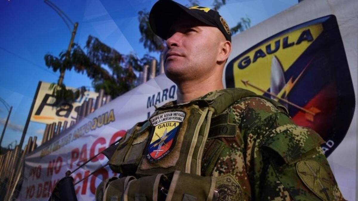 Mayor Carlos Andrés Bedoya, comandante Gaula Militar Eje Cafetero