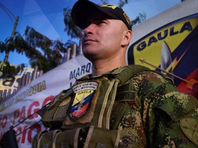 Mayor Carlos Andrés Bedoya, comandante Gaula Militar Eje Cafetero