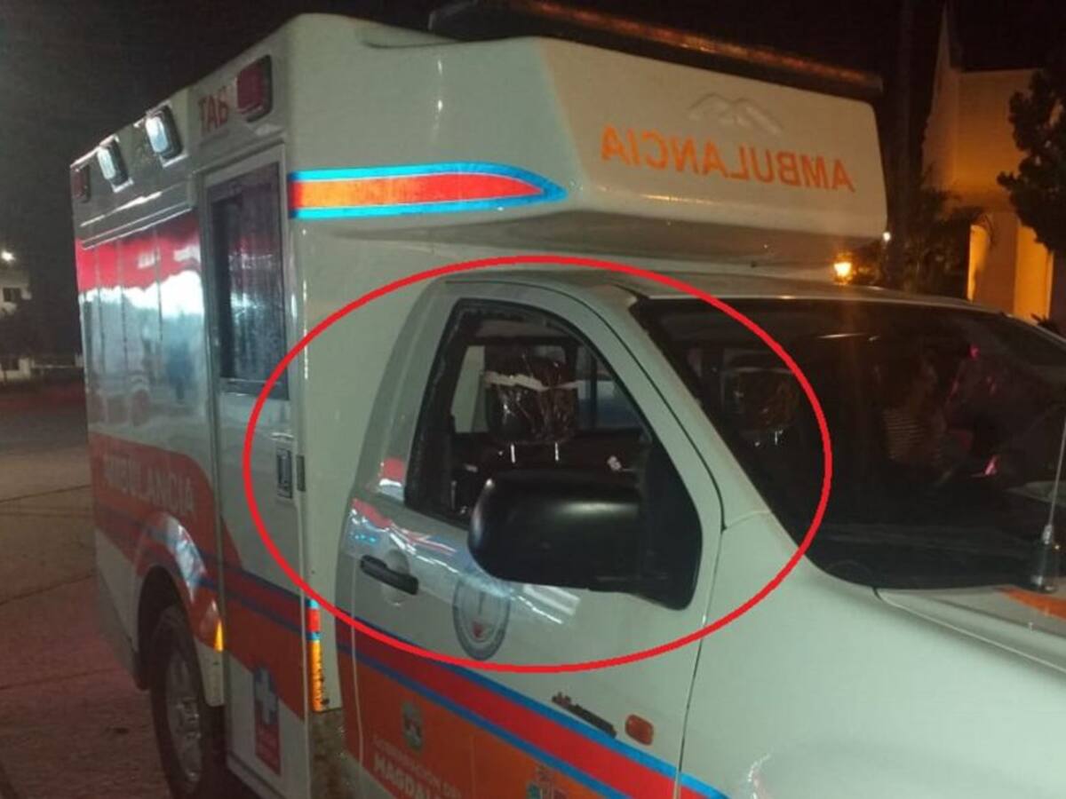 Solicitan a la Fiscalía investigar actos vandálicos contra las ambulancias