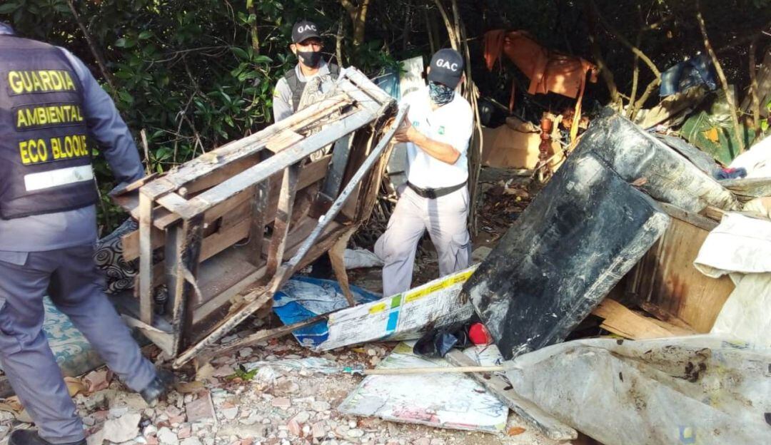 Hoy son 10 mil metros cuadrados de áreas recuperadas y el retiro de 1.200 metros cúbicos de residuos sólidos recolectados