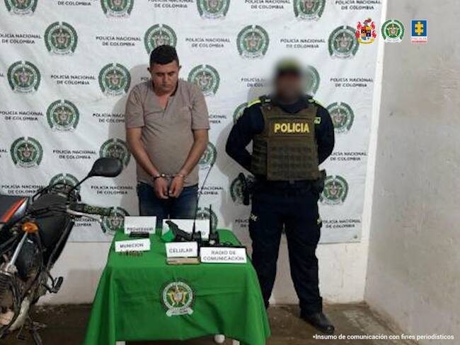 A la cárcel alias ‘Karol G’, capturado con un arma y municiones en carretera de Bolívar