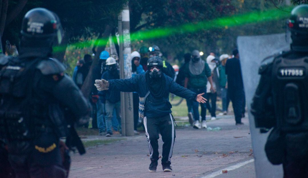 Confrontaciones en Bogotá