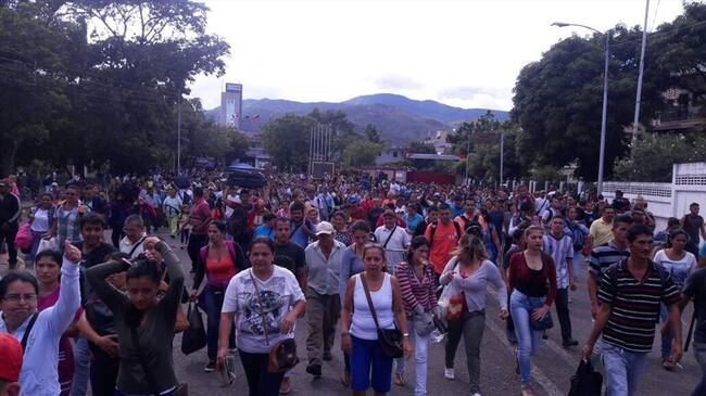 Autoridades en Cúcuta preocupados por masivo éxodo de venezolanos. Foto: Cortesía Jorge Suárez