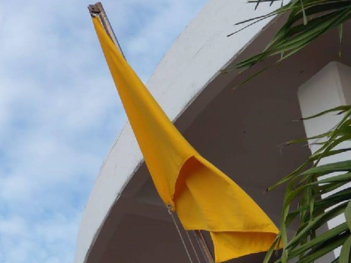 Dimar mantiene bandera amarilla para actividades marítimas en Cartagena