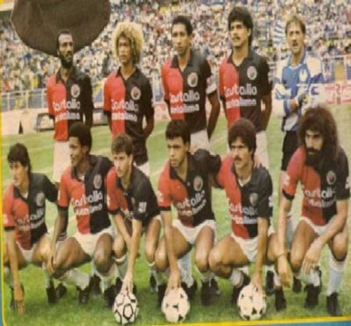 CÚCUTA 1988DE PIE IZD-DER: Murillo, Fercho González, Pedro Blanco, Alex Churio, Tursi.ABAJO IZQ-DER : Castell, Robledo, Duque, Saavedra, Sanclemente, Nery Franco.