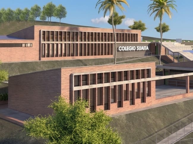 Obra de un colegio en Santander que supera los $15 mil millones enfrenta cargos de la Procuraduría. Foto: Gobernación de Santander.