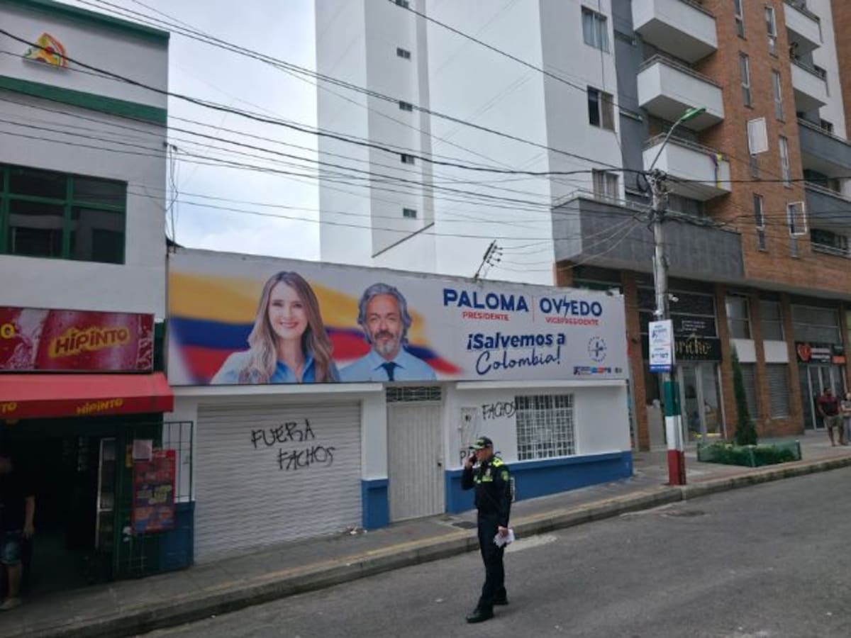 Vandalizan sede de campaña de Paloma Valencia en Bucaramanga