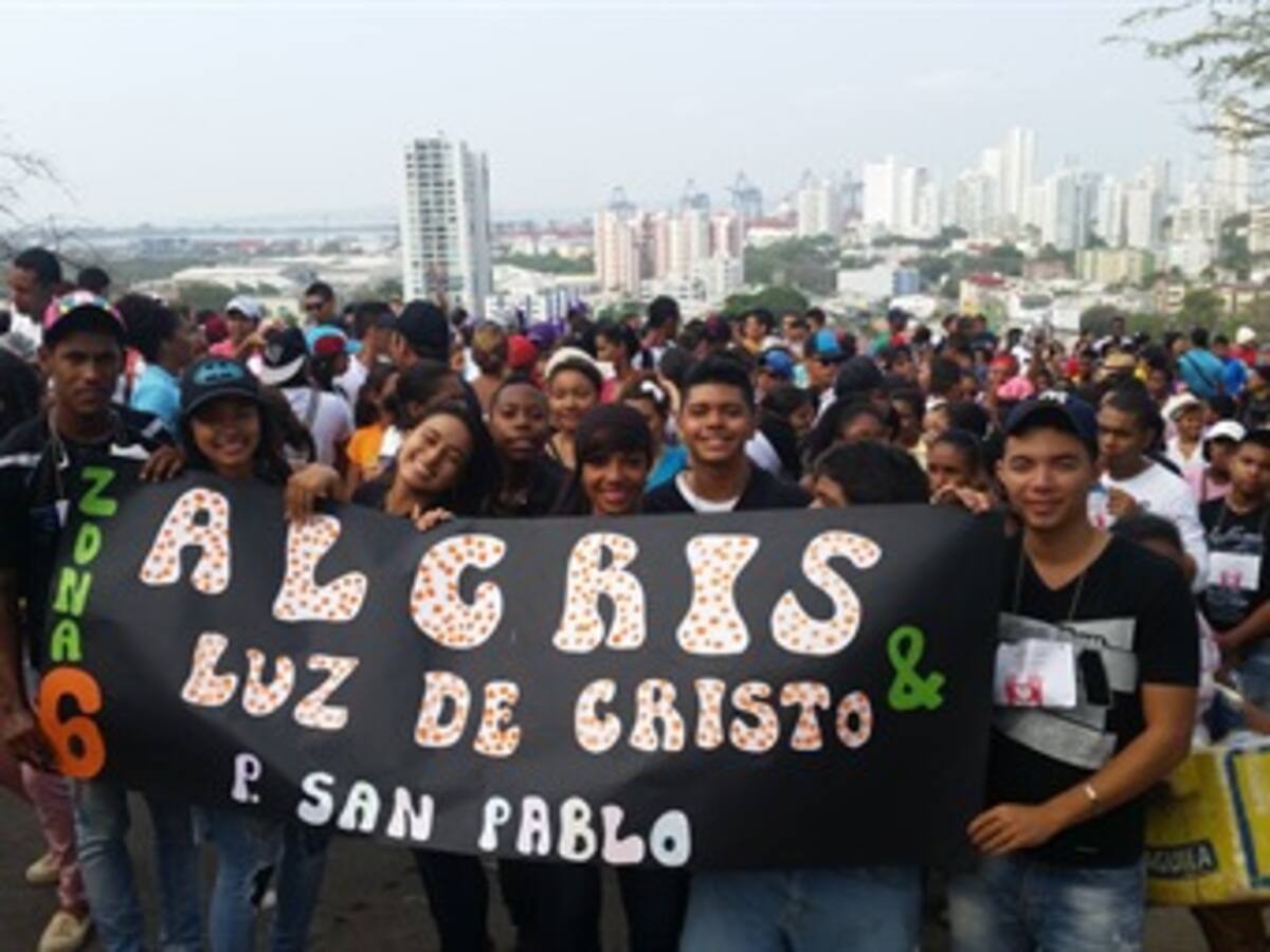 2.400 jóvenes participaron de peregrinación a la Popa en Cartagena