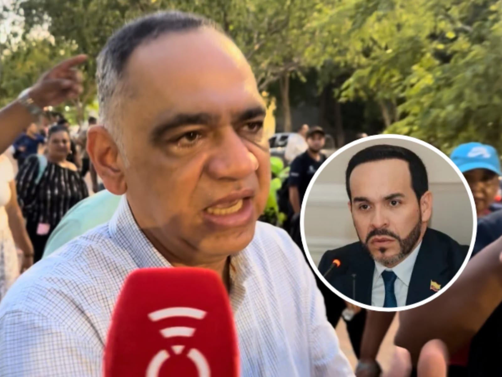 Pinedo responde al anuncio de De la Espriella sobre una solución para el agua de Santa Marta. Foto: Caracol Radio/ Presidencia