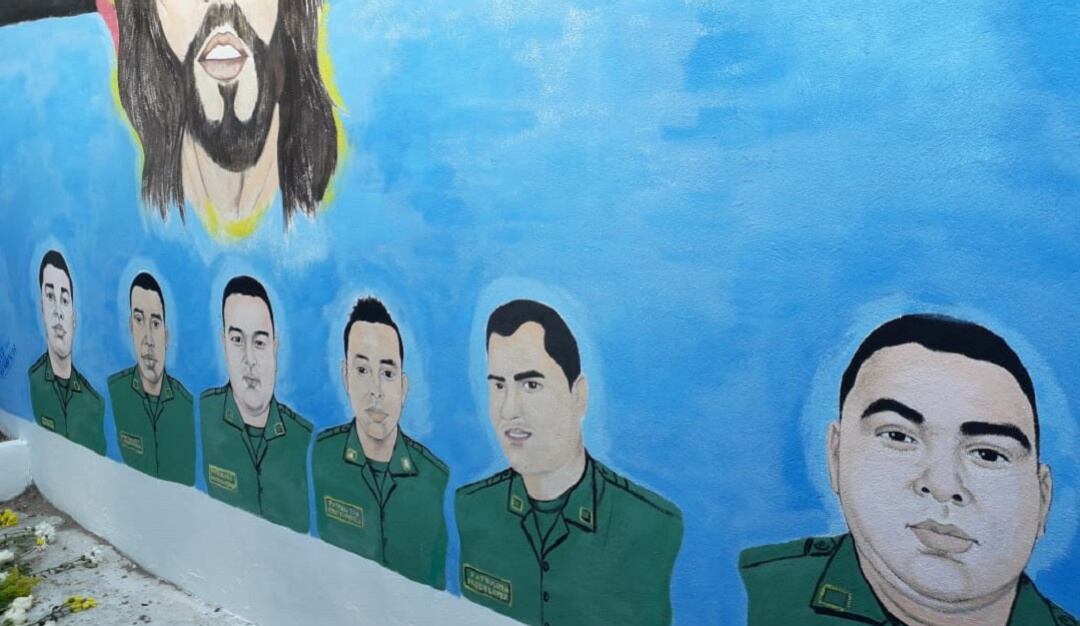 Víctimas del atentado a la Estación de Policía de San José.