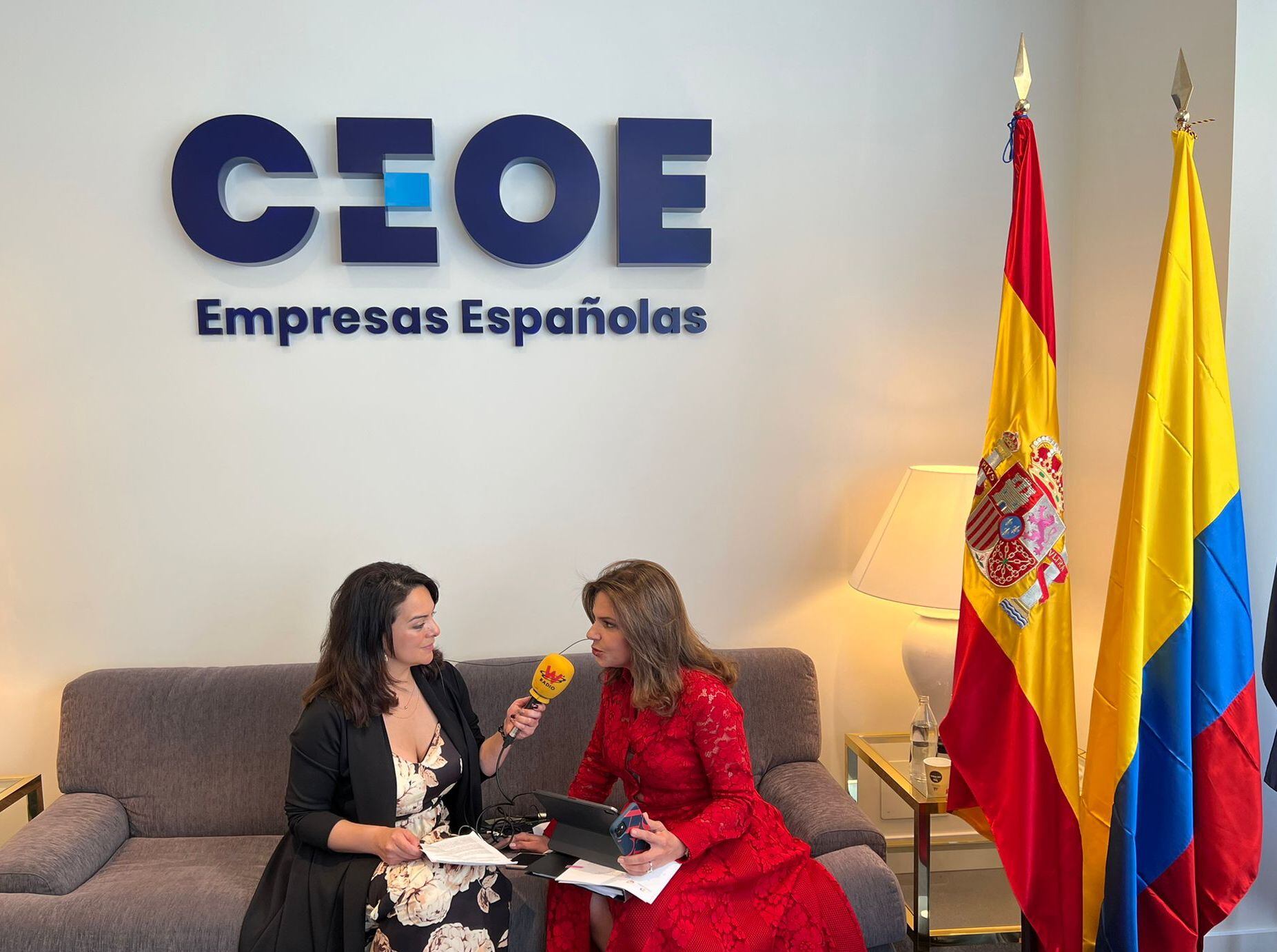 Flavia Santoro: “queremos mostrarle a Europa las oportunidades de inversión en Colombia”. Foto: Alejandra Meléndez / Procolombia