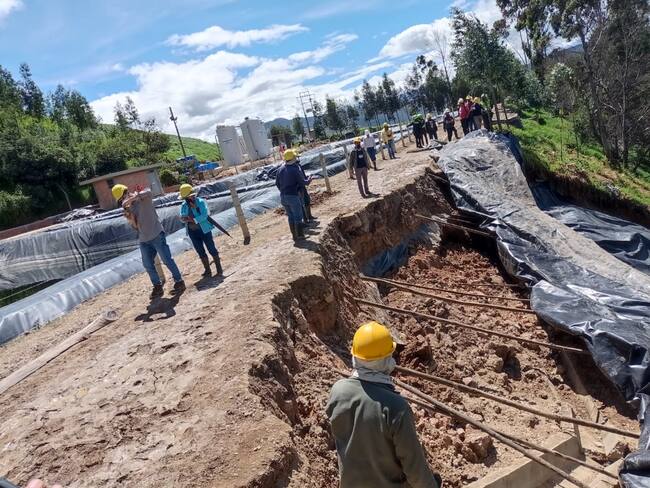 Deslizamiento de tierra en relleno sanitario Terrazas del Porvenir en Sogamoso / Cortesía.