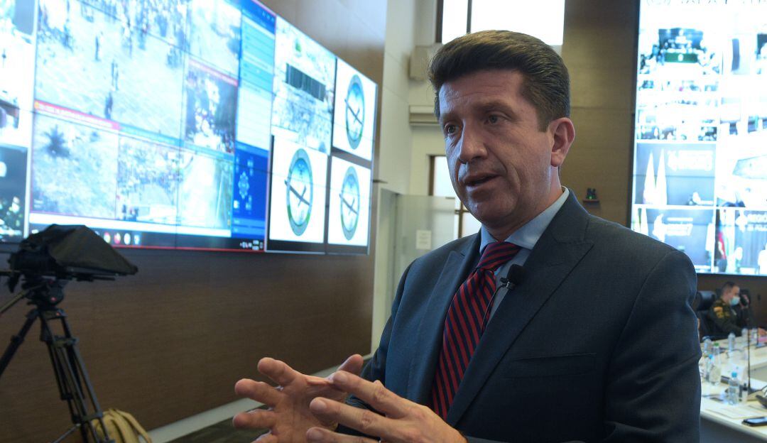 Ministro de Defensa, Diego Molano, entrega balance de manifestaciones en Colombia