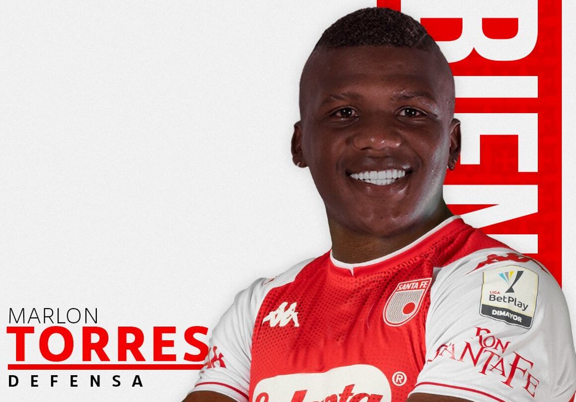 Marlón Torres, nuevo jugador de Santa Fe / Twitter: @santafe