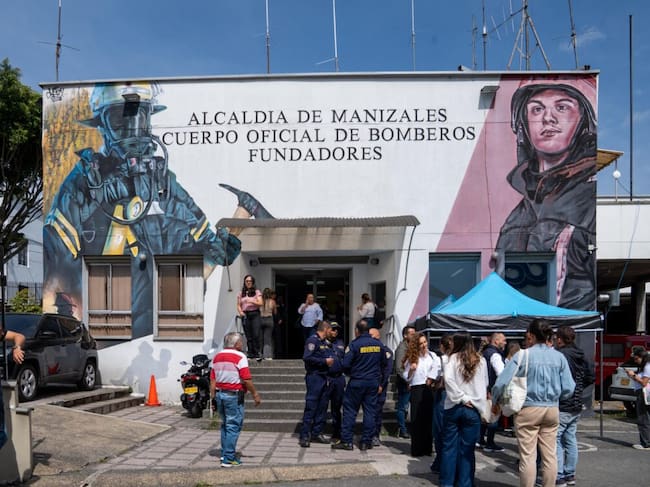 Estación de bomberos de Fundadores en Manizales y donde funcionó el PMU durante la emergencia por el terremoto del 10 de agosto. Foto: archivo.