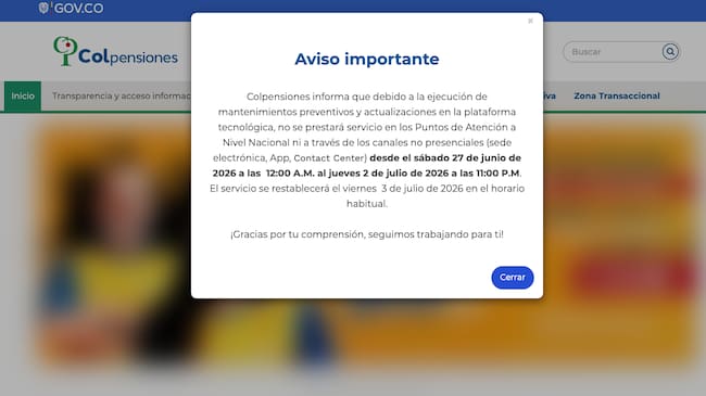 Colpensiones no tendrá atención.