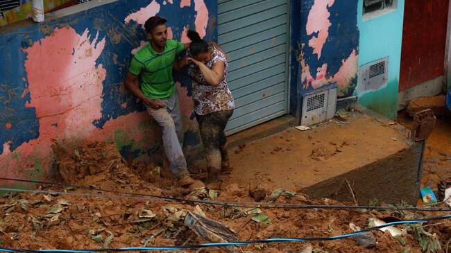 Damnificados en el municipio Franco de Rocha. Foto: Getty