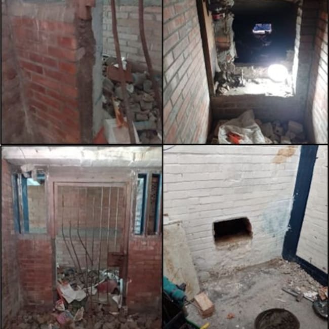 Así luce el pabellón encontrado por el Inpec. Fotos: Cortesía.