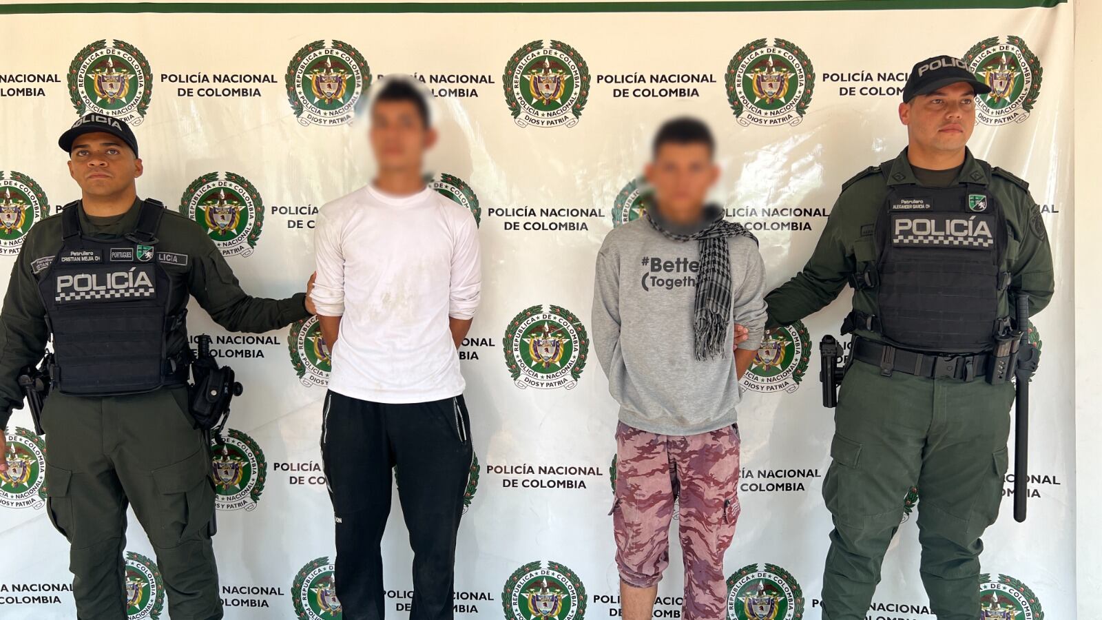 la captura se dio, en un tiempo record. Foto Policia Neiva