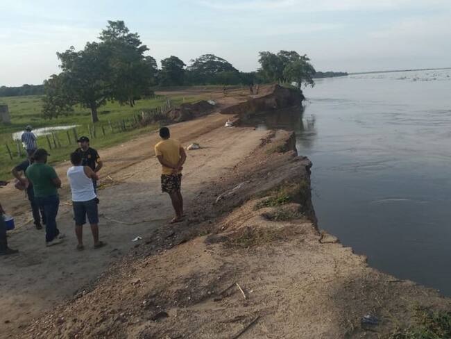 Crece amenaza por erosión fluvial entre Salamina y El Piñón, Magdalena