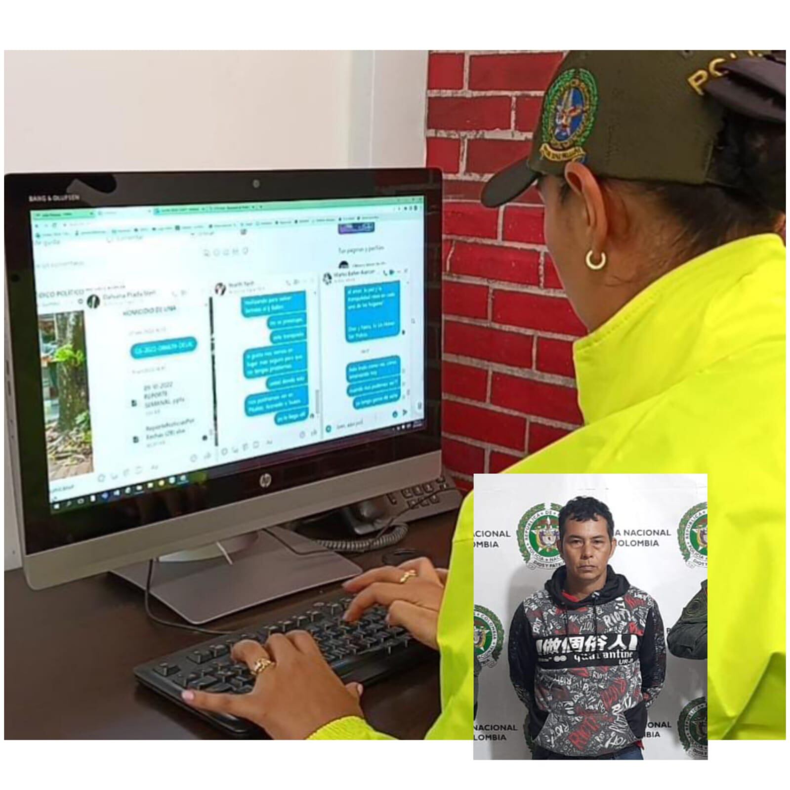 La mujer Policía, después de ganar la confianza del presunto abusador, sostuvo con él una relación sentimental vía internet para posteriormente ponerle una cita y capturarlo.