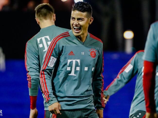 James Rodríguez se integró a los trabajos del Bayern Múnich en Doha