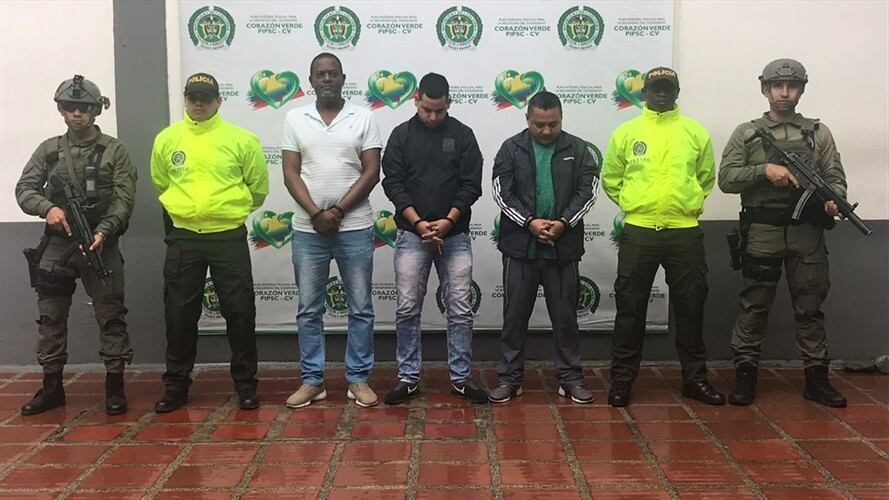 Tres extraditables sindicados de narcotráfico fueron capturados en Cali y Tumaco. Foto: Policía