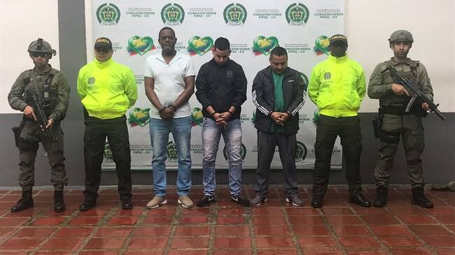 Tres extraditables sindicados de narcotráfico fueron capturados en Cali y Tumaco. Foto: Policía