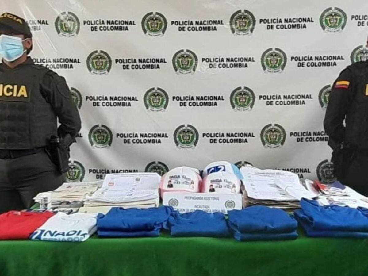Policía incautó material electoral en el sur de Bolívar