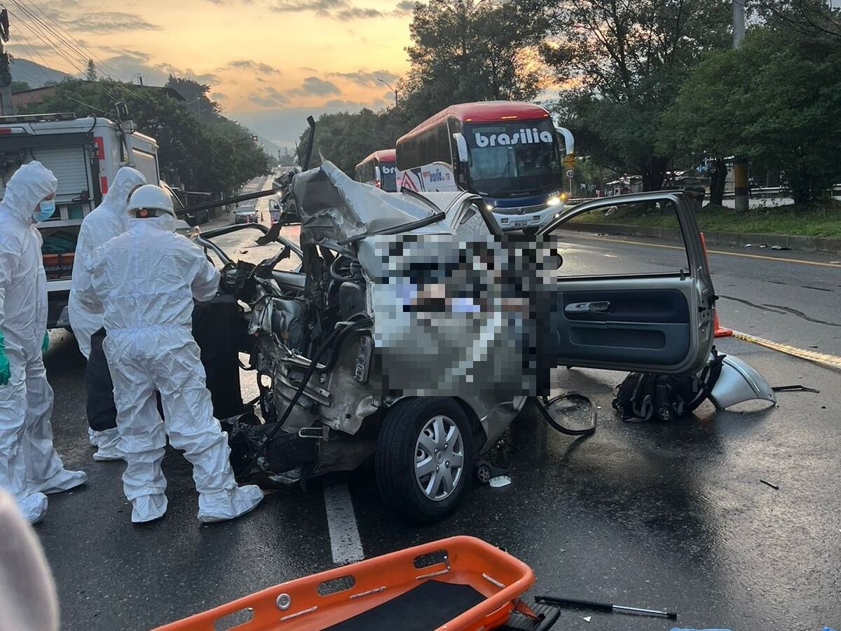 Accidente de transito en Barbosa- foto Denuncias Antioquia