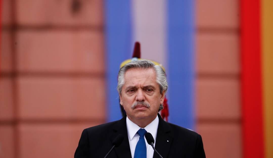 El presidente argentino, Alberto Fernández. Foto: Getty