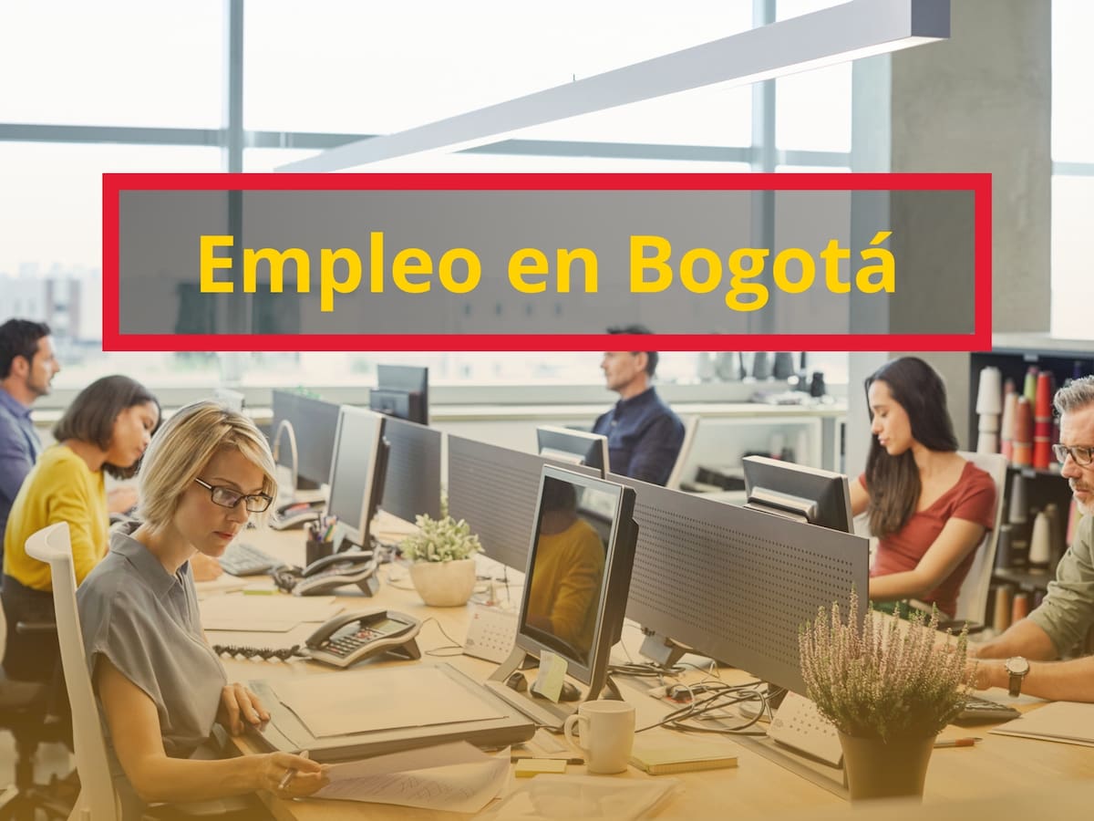 Empleo en Bogotá: +1.100 vacantes desde bachiller en comercio, tecnología, salud y servicios en mayo