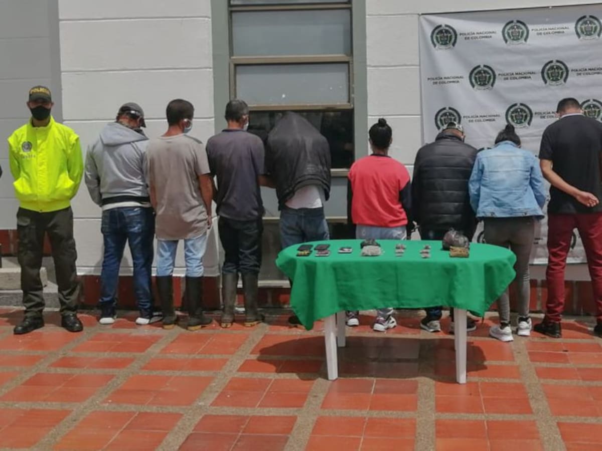 Capturan 9 integrantes de una red de microtráfico del alto oriente caldense