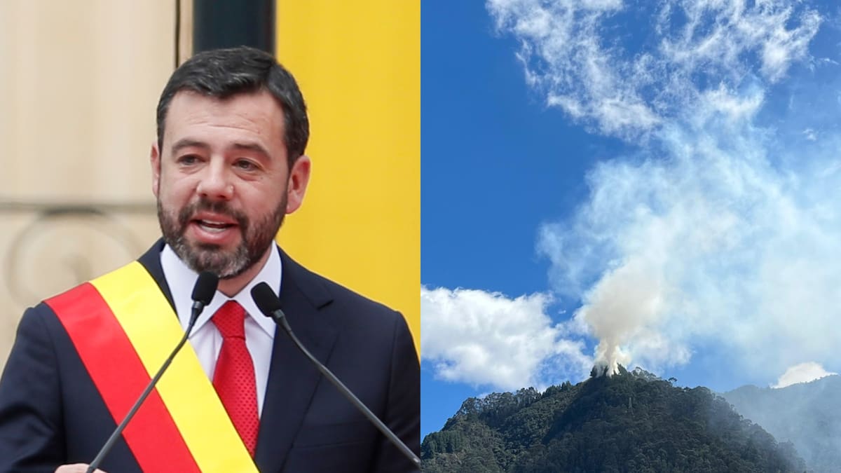 No podemos decir si fue provocado: alcalde Carlos F. Galán por incendio en cerro de Bogotá