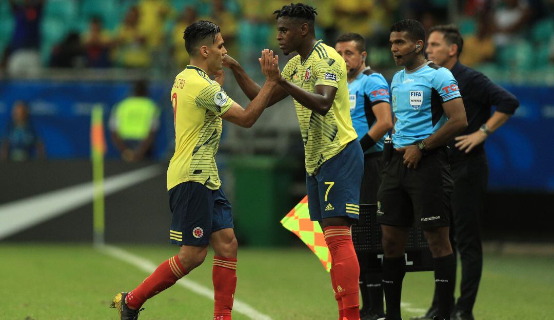 Falcao y Duván Zapata en Copa América 2019