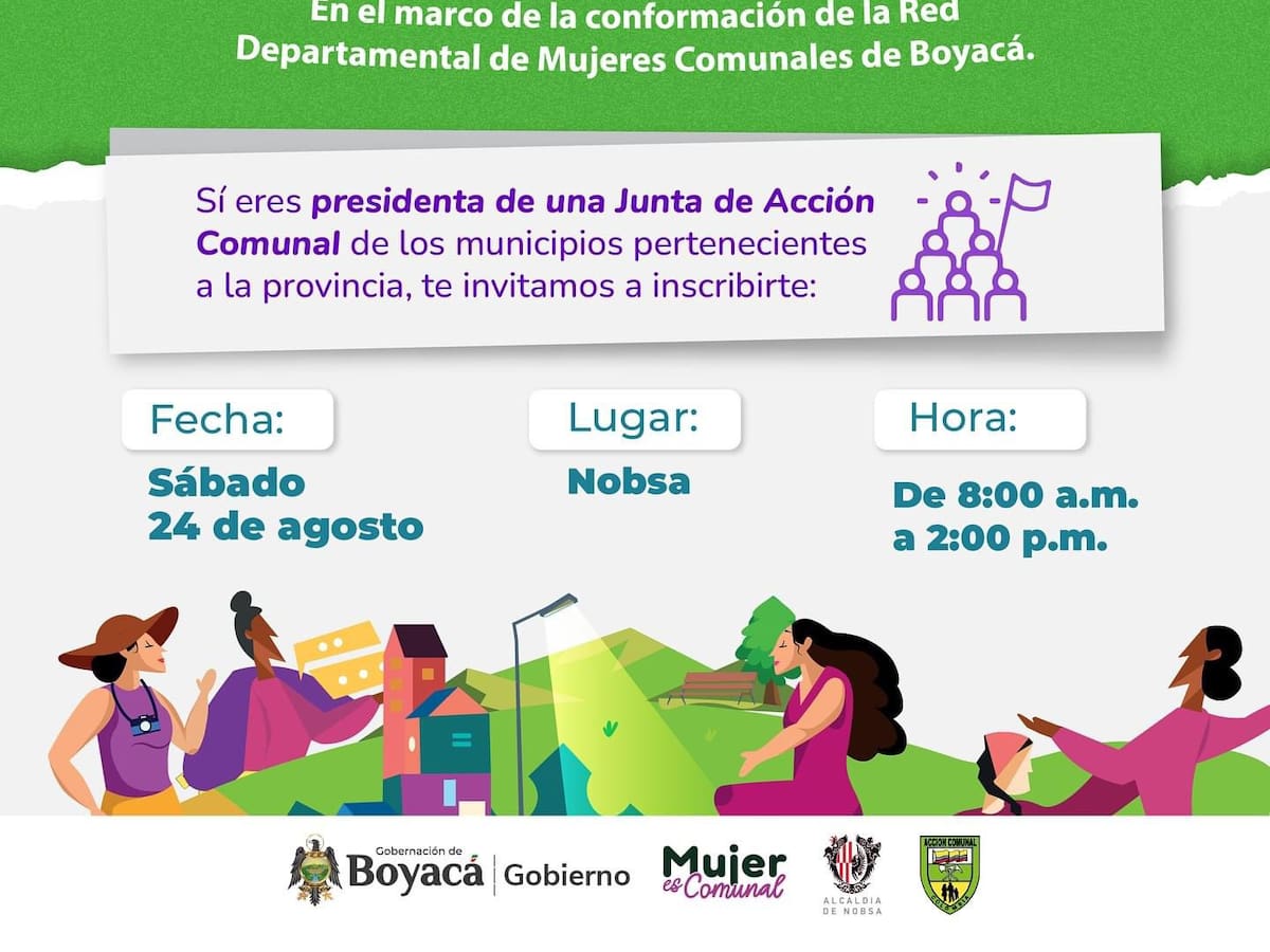 Nobsa acoge el primer encuentro provincial de mujeres comunales de Boyacá