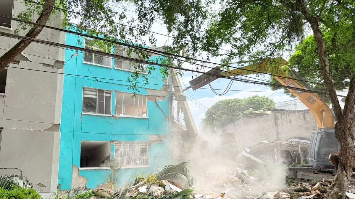 Edificio María Mercedes Lloreda, el primero demolido en Cali entre los afectados por el terremoto