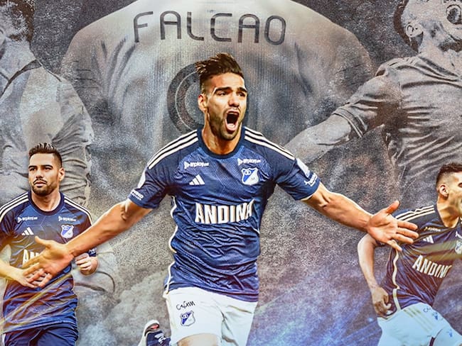 Falcao, nuevo jugador de Millonarios / Twitter: @MillosFCoficial.