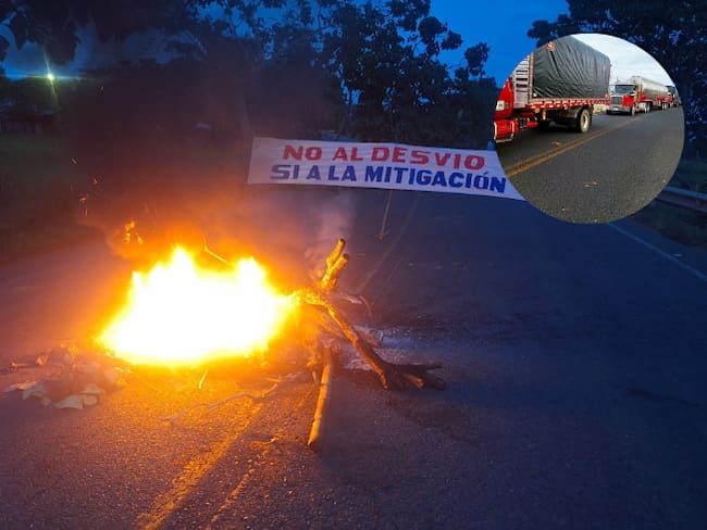Protesta entre Arboletes y Los Córdobas - foto Lea Noticias